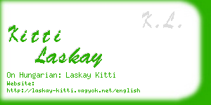 kitti laskay business card